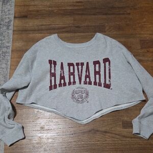 Harvard Cropped Sweatshirt